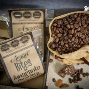 Bites de amaranto con chocolate y café 50g